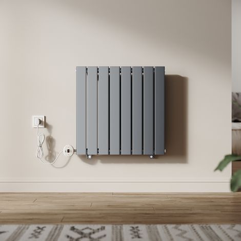 SONNI Design Heizkorper Paneelheizkörper Vertikal Einlagig Anthrazit Flachheizkörper mit Intelligenter Temperaturregelung 600x600mm, 600 Watt