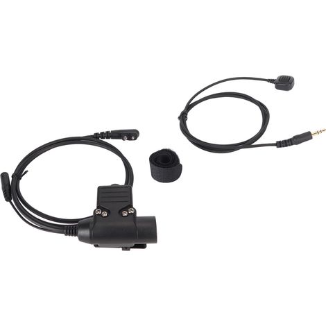 Écouteur micro-cravate U94 avec bouton PTT pour casque de moto MOTOROLA GP88 (1/5)