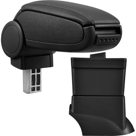 Mittelarmlehne Fiat 500 mit Staufach Kunstleder Schwarz pro.tec