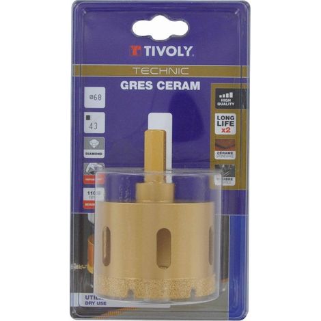 TIVOLY sierra de corona de diamante en seco con mango hexagonal Technic Ø68 - 12000926800