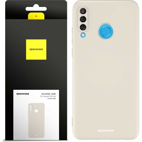 Funda de silicona Spacecase para Huawei P30 Lite color hueso (1/5)