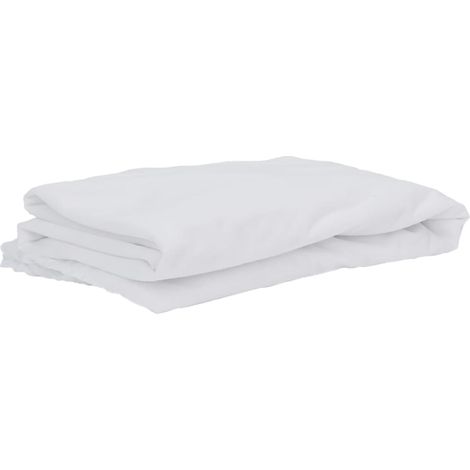 vidaXL Coprimaterasso Bianco 120x200 cm Impermeabile (1/5)