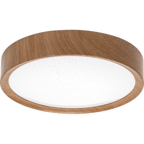 Plafoniera Led 12W Cornice marrone rotonda Bianco freddo 6500K Aigostar
