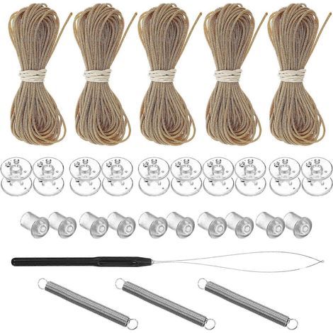 Kit de réparation pour stores plissés (1 pièce) - Accessoires pour stores de fenêtre de camping-car-6.50X0.50X0.50CM-Brown (1/4)