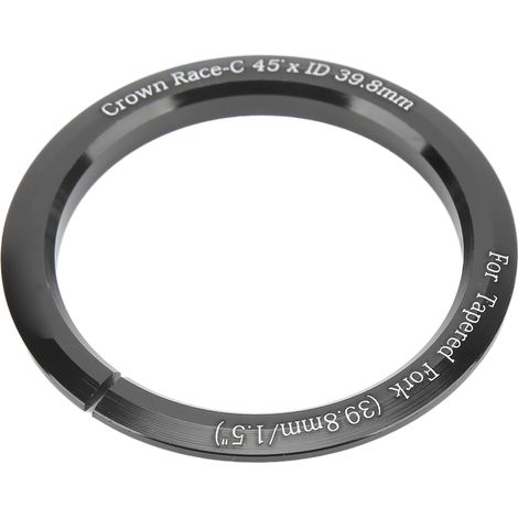 Douille de direction vélo en alliage d'aluminium pour tube conique 1,5 pouces, compatible avec fourche avant et tige de direction.
