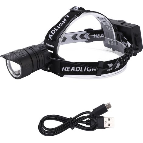 Outdoor-Stirnlampe mit Bewegungssensor, USB-aufladbar, leistungsstark für Wandern und Camping (1/5)