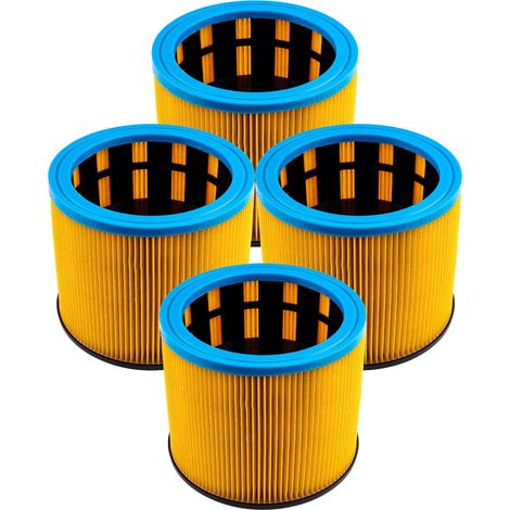 vhbw 4x Faltenfilter Ersatz für Starmix 413471, FP 7200 für Staubsauger - Patronenfilter Blau Gelb, 7200 cm² (1/4)