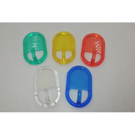 GANCIO ADESIVO OVALE 7234 COLORI ASSORTITI (conf. pezzi 10)