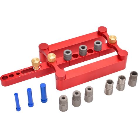Gabarit De Cheville À Centrage Automatique, Pour Chevilles Métriques 6/8/10 Mm, Perçage Précis, Accessoires De Gabarit, Outil De Travail Du Bois (1/5)