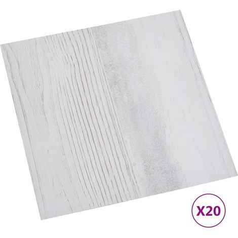 Plancher autocollant 20 pcs PVC gris clair 1,86 m2 (1/5)