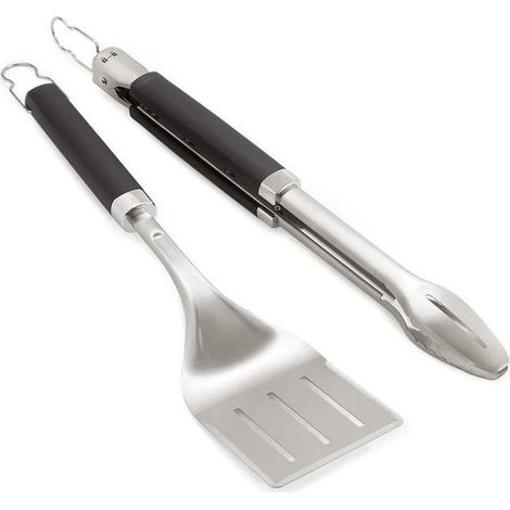 WEBER Kit Pinza e Paletta per Barbecue in Acciaio Inossidabile (1/2)