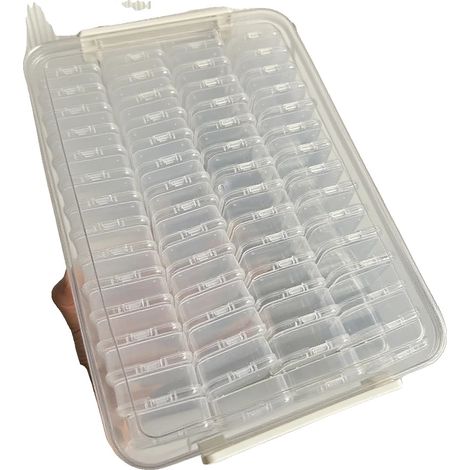 Cajas de almacenamiento, 60 unidades, ideales para proyectos de bricolaje, 60 compartimentos. (1/2)
