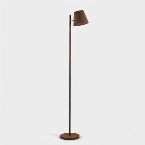 Moderne Stehlampe Anabel mit lackiertem Metallgestell - Rost