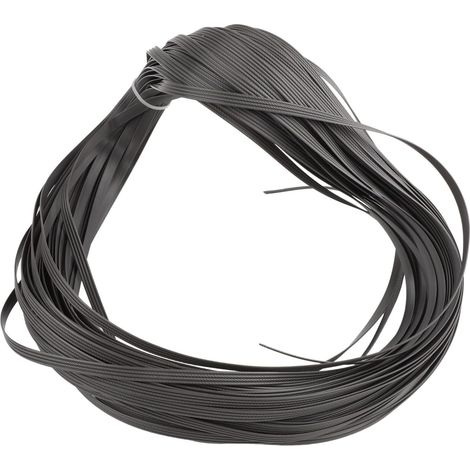 1 Rouleau Osier Plat 36m Résistant Eau Pour Rénovation Meuble Jardin Chaise Canapé Terrasse Gris (1/4)