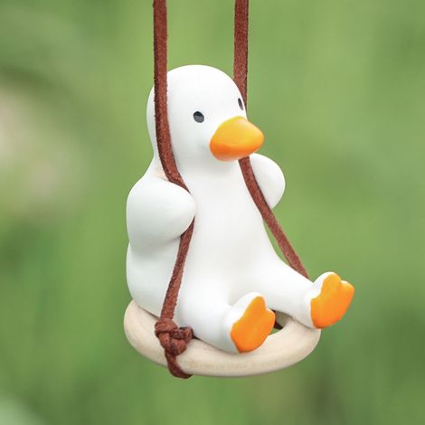Canard Balancant Suspension Auto Pendentif Rétroviseur Mignon Décor Intérieur Voiture Ornement Amovible (1/5)