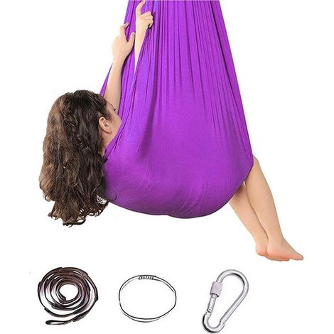 Balançoire sensorielle, balançoire de yoga, hamac élastique pour enfants, adolescents et adultes (1/5)