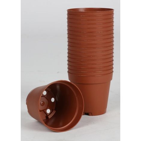Anzuchttöpfe 18er 5,5cm Rund Terracotta Pflanzschalen Aussaattopf Zieh Steckling (1/3)
