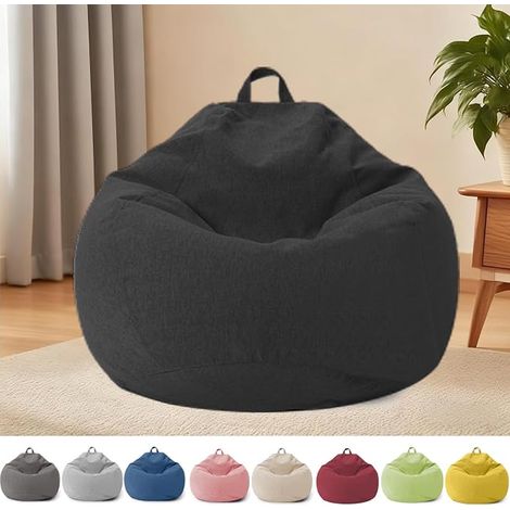 Bean Bag for Kids and Adults, Chair Cover Without Filling with Zipper, Children, 100 x 120 cm, Bedroom, Office, Living Room, Patio (1/4)