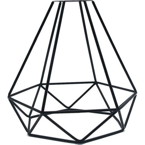 Pantalla De Lámpara MINKUROW, Pantalla De Lámpara De Metal, Pantalla De Lámpara Negra Vintage, Para Cocina, Comedor, Dormitorio, Pasillo (Negro) (1/5)