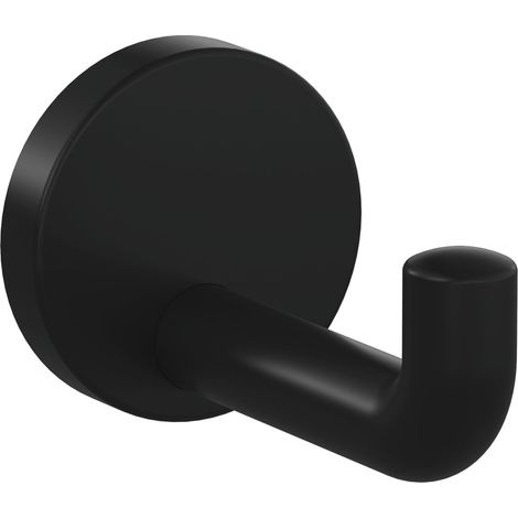 HEWI Gancho individual 477.90B030 simple 100 mm Poliamida 90 negro profundo mate 70 mm - 477.90B030 90