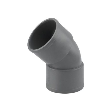 Codo PVC H-H 45º - 50mm, IBIDE (1/5)