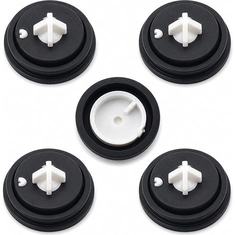 5 Pièces Joint Chasse D'eau WC, Membrane Chasse D'eau en Caoutchouc, Joints de Diaphragme à Entrée Latérale, Rondelles de Diaphragme en Caoutchouc pour Robinet Flotteur, Universel Toilettes (1/5)