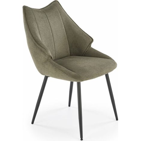 Silla Houston 1612, Olivo claro, 87x55x60cm, Tapiz, Metálico