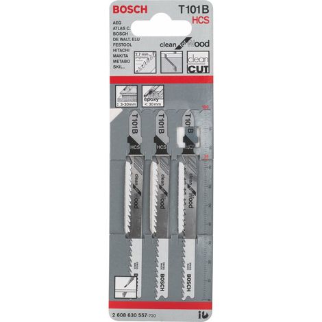 3x Lames de scie sauteuse T 101 B Clean for Wood (1/4)