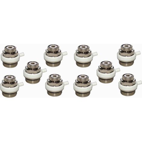 10er Pack Automatischer Heizkörper-Entlüfter 1/2" – Kontinuierliche Entlüftung, Energie sparen & Luftgeräusche vermeiden – Heizungsentlüfter für Heizkörper, Kessel, Fußbodenheizung & mehr (1/5)