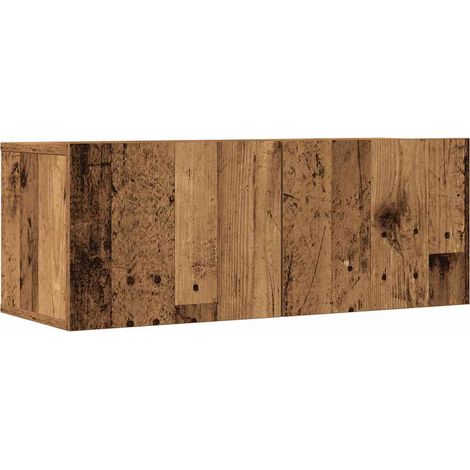 5 Piece TV Cabinet Set Wall-mounted Old Wood Engineered Wood vidaXL (1/5)