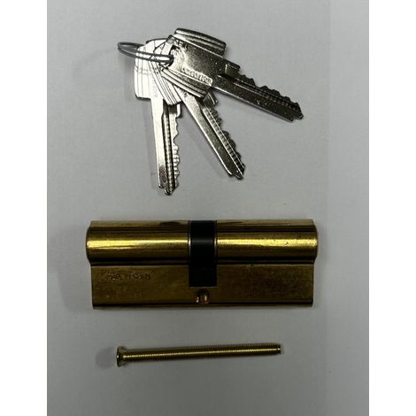 Cylindre de sûreté double entrée Tesa TE-5 40x40mm - 5 goupilles - 3 clés (DIS014)