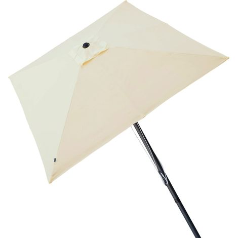 Parasol Carré Coupe-Vent pour Jardin et Terrasse 2,7X2,7M, Cadre en Aluminium, Facile à Plier et à Installer, Protection UV50, Hauteur 2,6 M, Parasols de Terrasse, Parasols de Jardin (1/5)