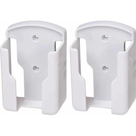 Télécommande, télécommande de porte TV, boîte de rangement de télécommande universelle pour climatiseur mural, matériau durable blanc, lot de 2 (1/2)