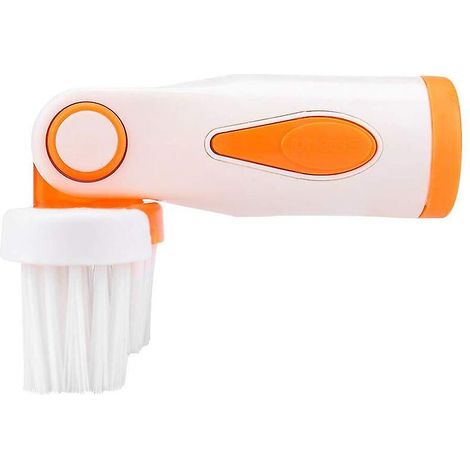 Brosse anti-algues portable pour piscine, outil de nettoyage des parois, orange (1/5)