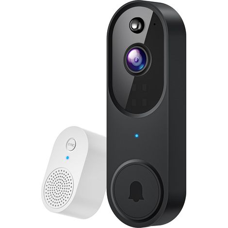 Videocitofono – HD 1080p – Visione notturna – Grandangolo 120° – Rilevamento del movimento – Wireless – Per interni/esterni (1/3)
