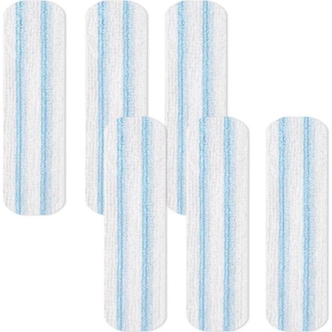 Chiffon De Remplacement Pour Balai Plat - 40 5 X 11 Cm - Compatible Avec Vileda H2Pro - Pour Sols Durs - Lot De 6