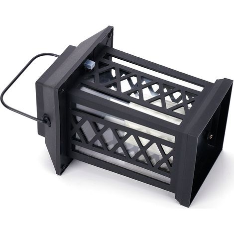 Lanternes Solaires Décoratives Extérieures Noir Mat avec Éclairage Bougie hauteur 17,5cm (1/5)