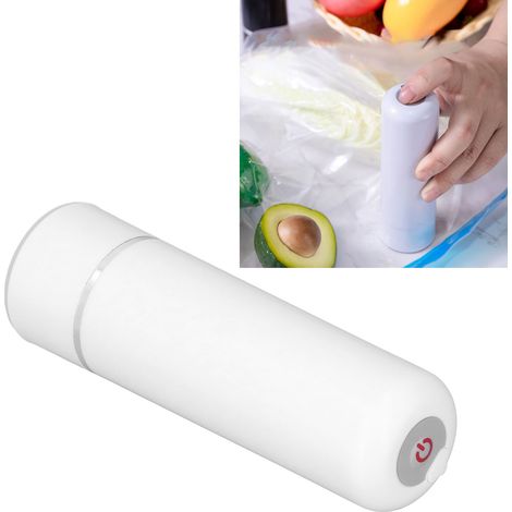 Machine de mise sous vide alimentaire rechargeable, petite machine de mise sous vide automatique domestique, blanche. (1/5)