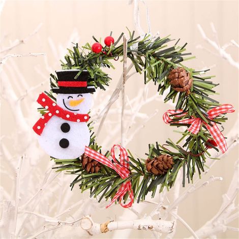 Guirlande - En Rotin Naturel - Pour Porte Fenêtre Mur Intérieur Extérieur - Décoration De Noël - 1 Pièce (1/3)