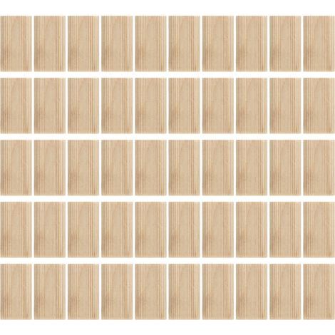 50 pièces Domino Tenon bois de hêtre 8x40mm Tenons lâches accessoire de travail du bois pour le positionnement (1/5)