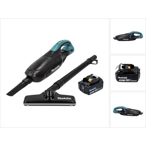 Makita DCL 182 M1 B Akku Staubsauger 18 V Schwarz + 1x Akku 4,0 Ah - ohne Ladegerät (1/5)