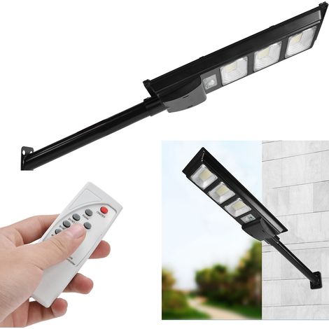 Lampadaire solaire 351 LED étanche avec télécommande et capteur pour jardin extérieur (1/5)