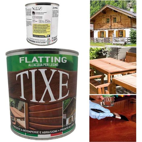 Tixe 632.502 Flatting per Legno all'Acqua Vernice Opaco 500 ml (1/4)