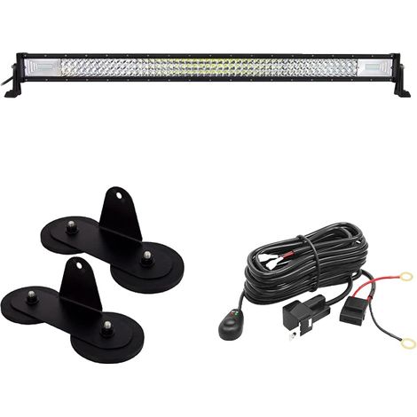 Barra de luz LED, haz combinado, diseño duradero, cable de 42 pulgadas y 540 W (1/2)