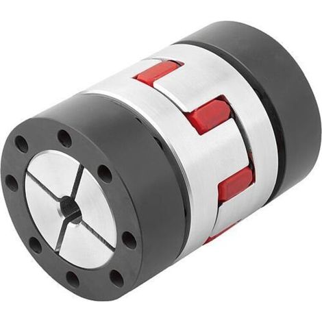 KIPP Elastomer-Klauenkupplung mit Konusnabe Spannring Gr.24 D1 15 D2 15 L 78 (1/3)
