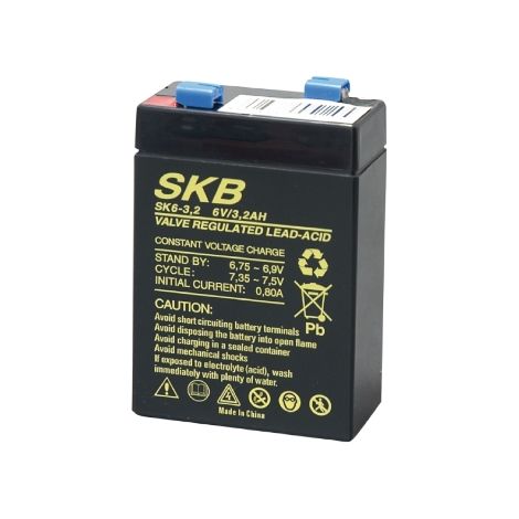 SK6 - 3,2 - BATTERIA AL PIOMBO SKB 6V 3,2AH