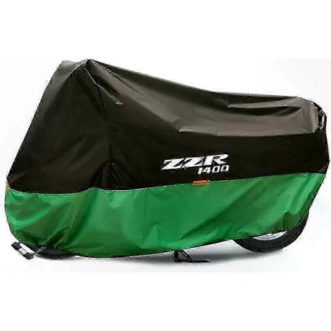 Housse de moto imperméable avec protection UV pour une utilisation en extérieur. Solution de protection contre la poussière et la pluie. Convient pour ZZ-R 1400. (1/5)