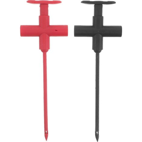 2 sondes pour multimètre : outil de perçage de fils - pinces isolantes pour le diagnostic automobile (1/4)