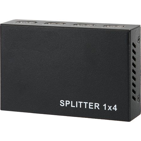Répartiteur HDMI 1 vers 4, amplificateur 4K 60Hz, répéteur 3D 1080p, switch hub HDMI 1.4 pour home cinéma (1/5)