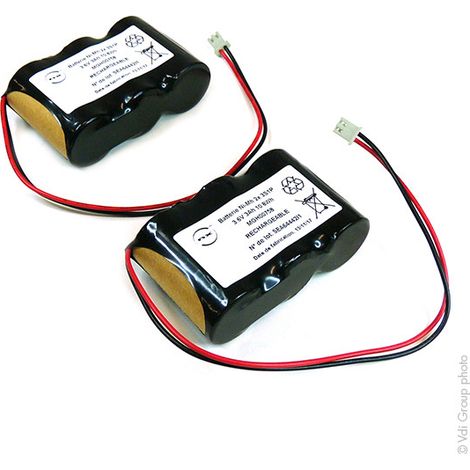NX - Batterie eclairage secours (2x)  3x SC 3S1P ST1 F200 3.6V 3Ah JST